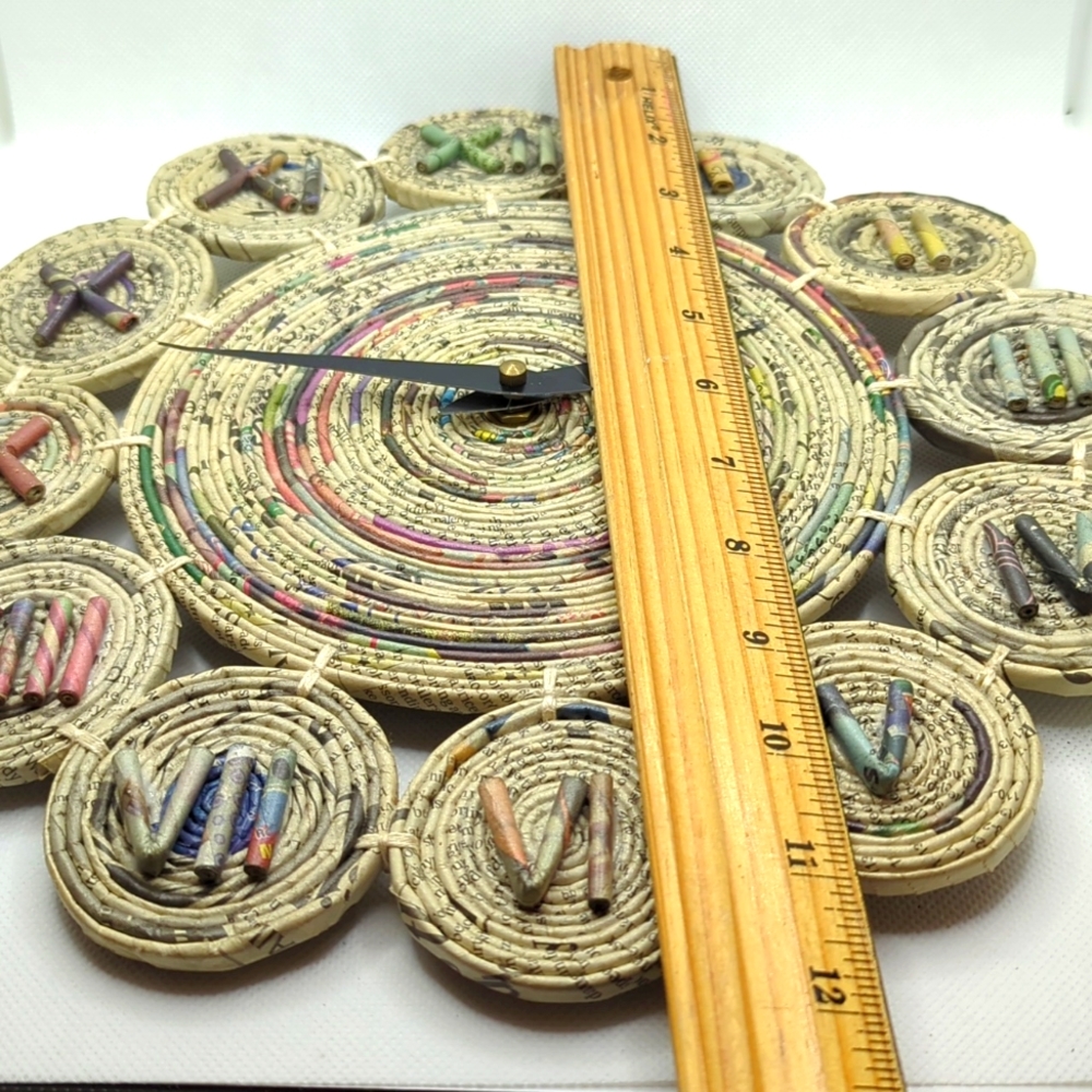 Newspaper Craft Clock - Picture 5 of 6